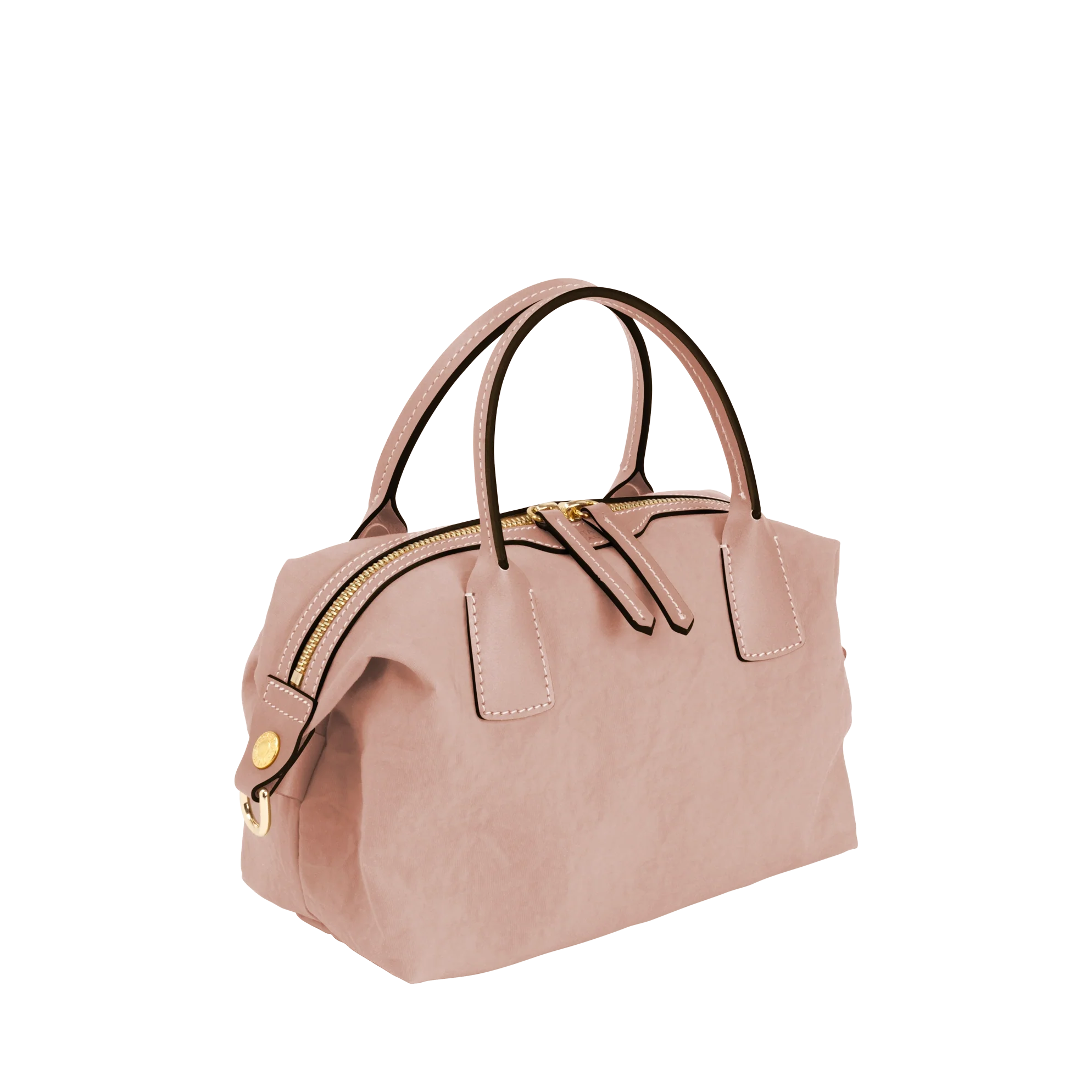 Ultra-Light Nylon Leather Trim Adjustable Crossbody Satchel Bag